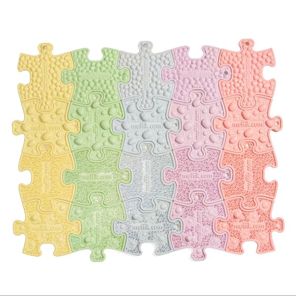 Muffik: Szenzoros nano puzzle szett - pasztell, 20 db-os