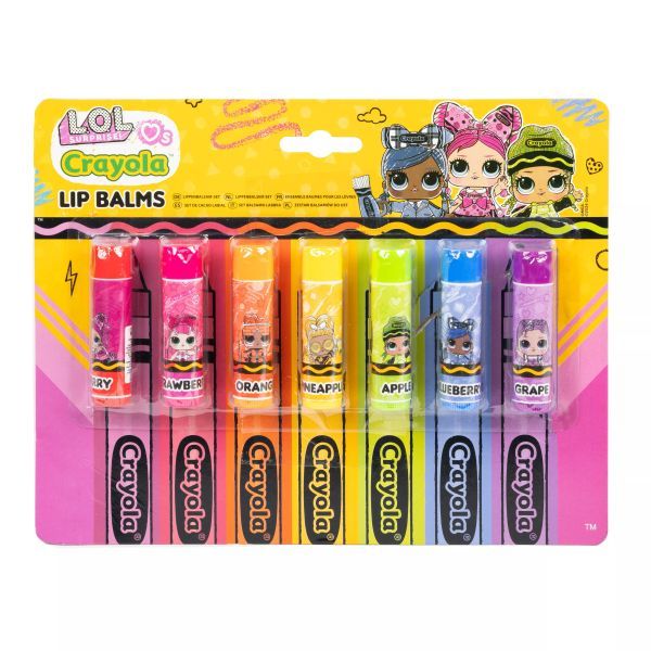 L.O.L. x Crayola: Ajakbalzsam készlet - 7 db-os akciós termékkép 1