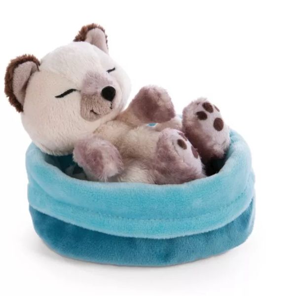 Nici: Sziámi plüsscica kosárban - 12 cm
