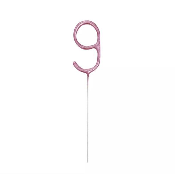Számos tortacsillagszóró - pink, 9-es akciós termékkép 1