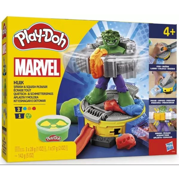 Play-Doh: Törő-zúzó Hulk gyurmás játékszett