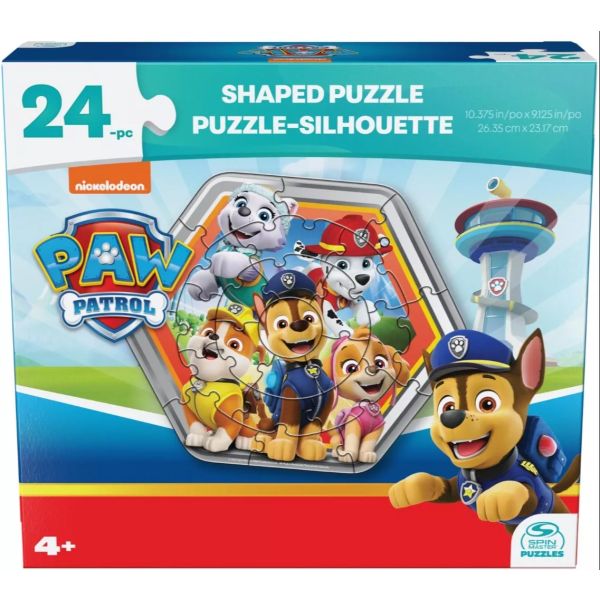 Mancs Őrjárat: jelvény alakú puzzle, A csapat - 24 darabos