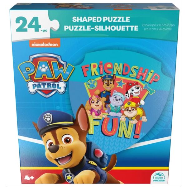 Mancs Őrjárat: Jelvény alakú puzzle, Barátság - 24 darabos