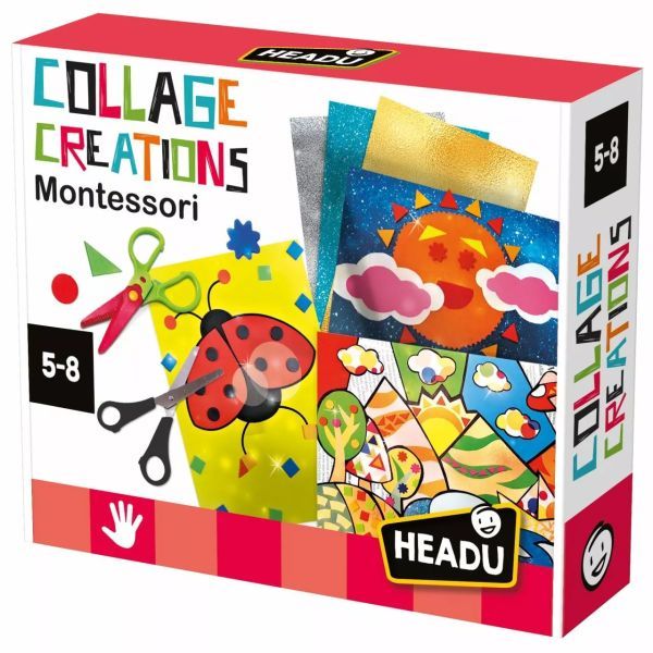 Headu: Montessori kollázskészítő kreatív fejlesztő készlet akciós termékkép 1