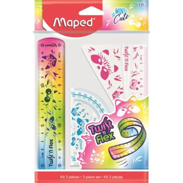 Maped: Mini Cute Twist n Flex vonalzókészlet, törhetetlen