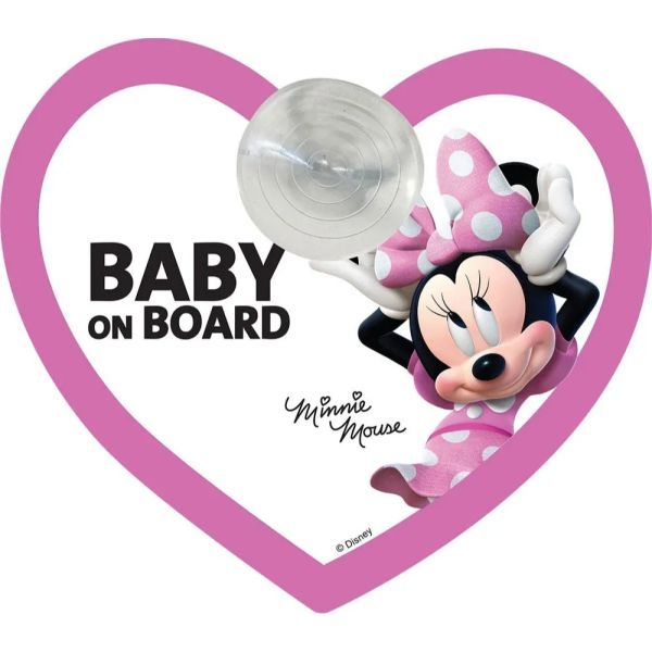 Minnie egér: Baby on Board jelzés tapadókoronggal akciós termékkép 1