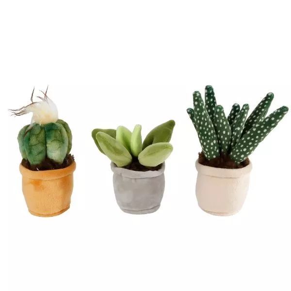 Cserepes virág plüssfigura - 12-17 cm, többféle