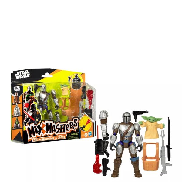 Star Wars: Deluxe Mixmashers akciófigura - A Mandalóri & Grogu
