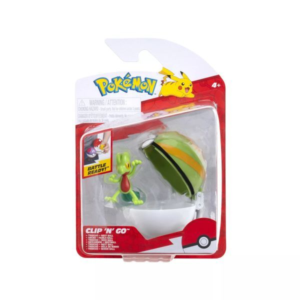 Pokémon: Clip &#039;N Go figuracsomag - Treecko Nest Ball akciós termékkép 1