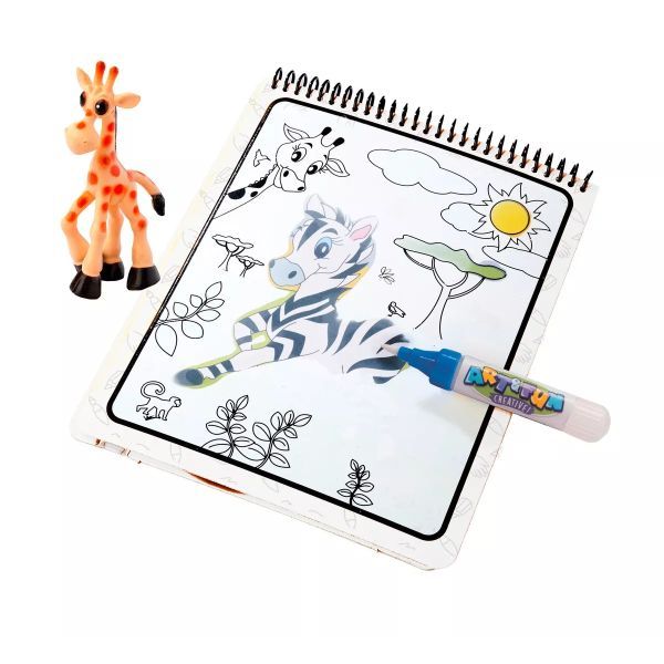 Art&amp;Fun: Vizzel színező könyv figurával - Szafari állatok akciós termékkép 1