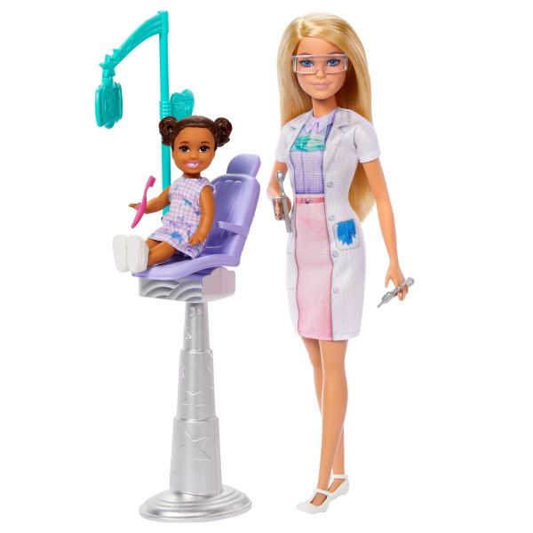 Barbie: Karrierista Barbie baba szettben - Fogorvos