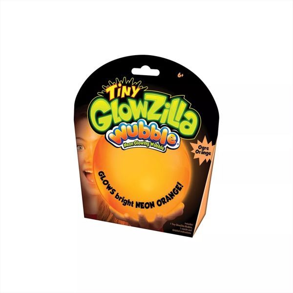 Wubble Glowzilla Csodálatos bubi labda, leddel világító - 30 cm, neon narancs akciós termékkép 1