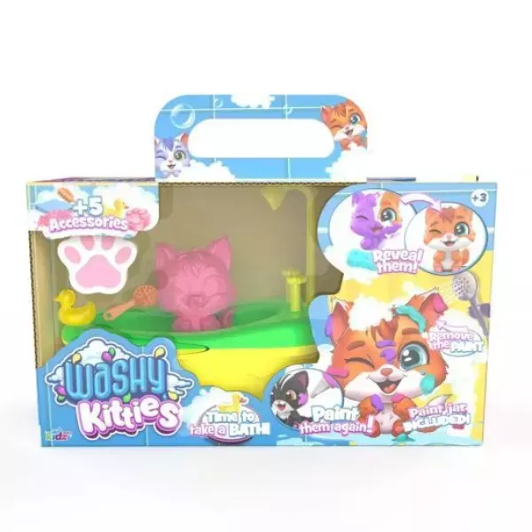 Washy Friends: Set de joacă pisică cu cadă - Miau