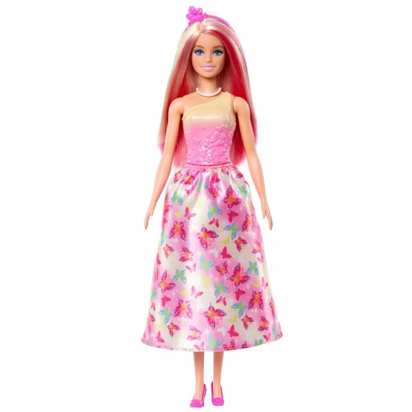 Barbie: Varázslatos hercegnő baba - rózsaszín