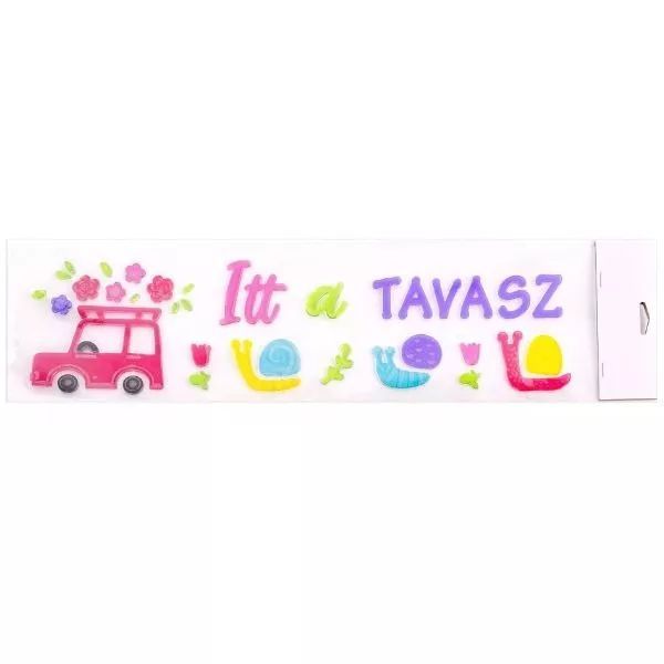 Itt a tavasz! ablakzselé - 15 x 55 cm akciós termékkép 1