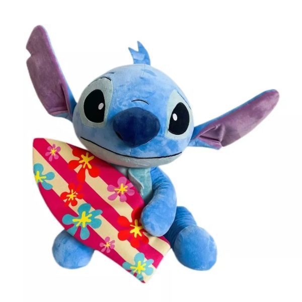 Stitch: Plüssfigura szörfdeszkával - 50 cm