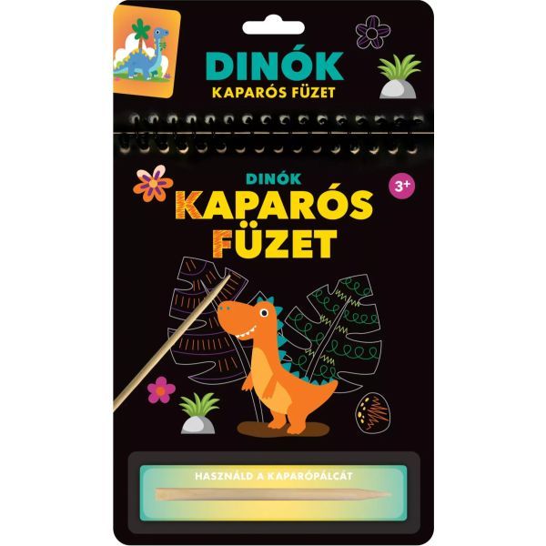 Kaparós füzet - Dinók foglalkoztató könyv akciós termékkép 1