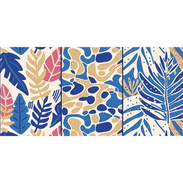 Diamond Dotz: Dotz Box, Levelek gyémántszemes képkirakó készlet, 20 x 40 cm