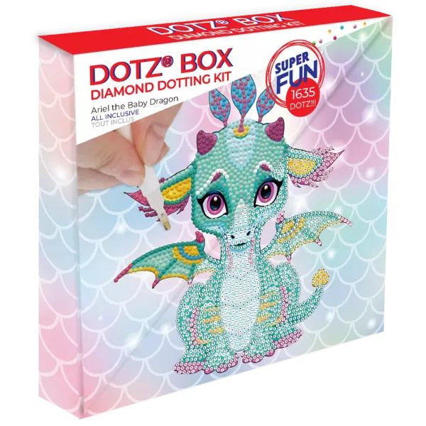 Diamond Dotz: Ariel, a bébi sárkány - 22 x 22 cm akciós termékkép 1
