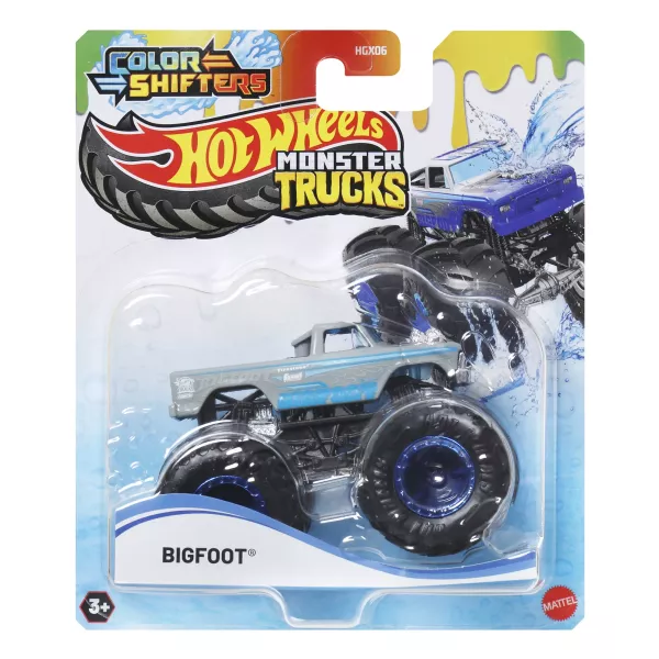 Hot Wheels: Színváltós Monster Truck autó - Bigfoot
