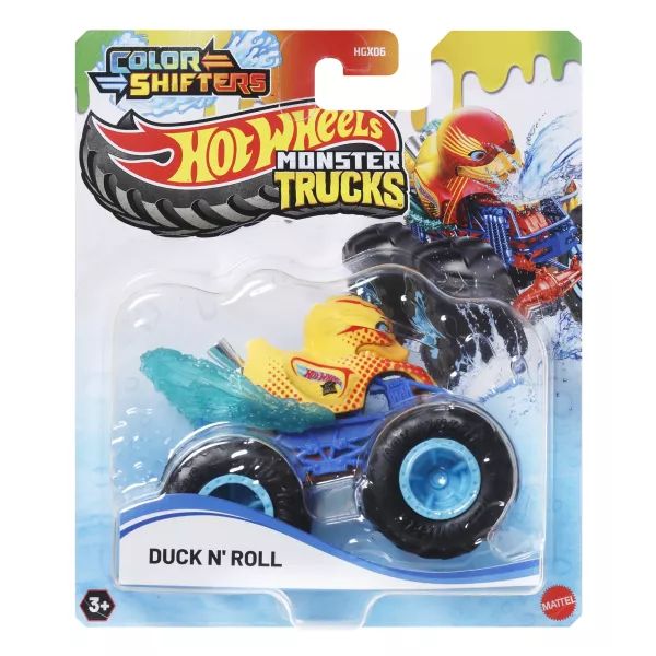 Hot Wheels: Színváltós Monster Truck autó - Duck N Roll akciós termékkép 1