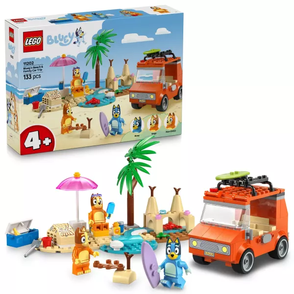 LEGO® Bluey: Bluey og familien tager til stranden 11202