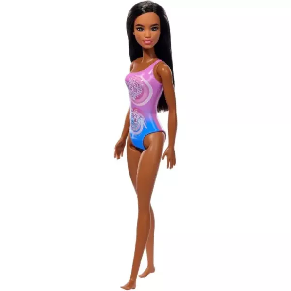 Barbie: Barna bőrű baba rózsaszín fürdőruhában