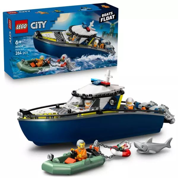 LEGO® City Üldözés rendőrségi csónakkal 60456 akciós termékkép 1