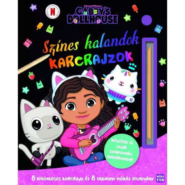 Căsuța de păpuși a lui Gabi: Aventuri colorate – Desene zgâriate - în limba maghiară