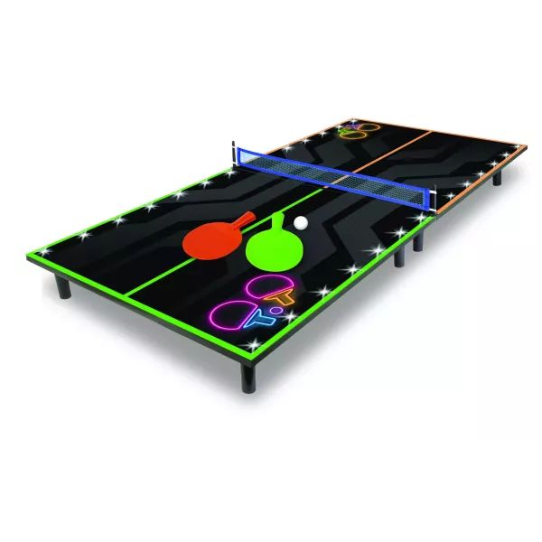 Világító asztali ping-pong asztal szett