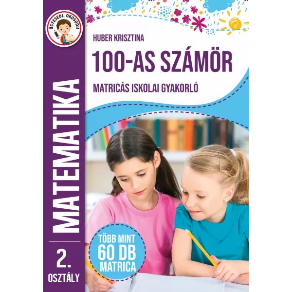 Matematika 100-as számkör - matricás iskolai gyakorló akciós termékkép 1