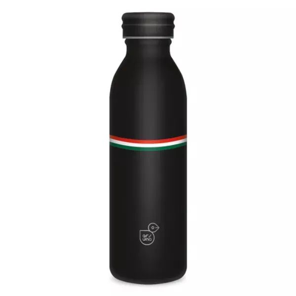 Ars Una: Duplafalú fémkulacs - Flag Black, 600 ml akciós termékkép 1