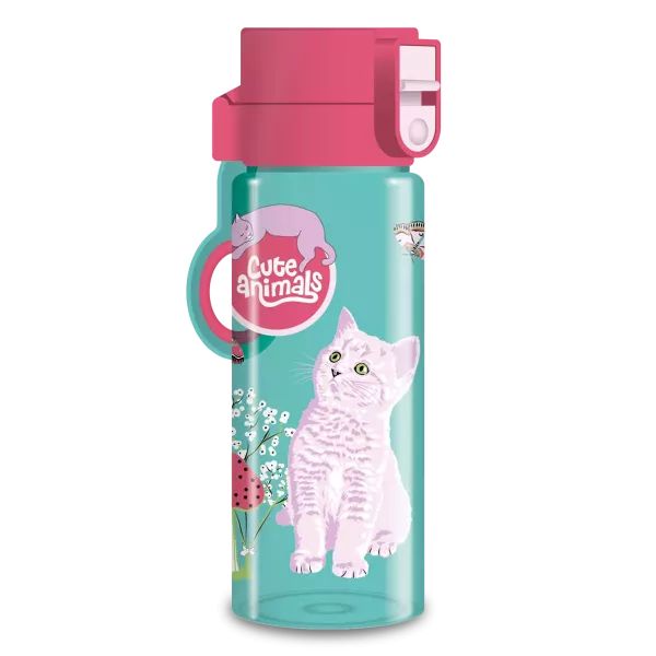 Ars Una: Cute Animals cica mintás kulacs - 475 ml akciós termékkép 1
