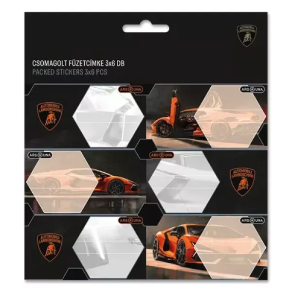Lamborghini: Etiqueta para cuaderno - 3 x 6 unidades