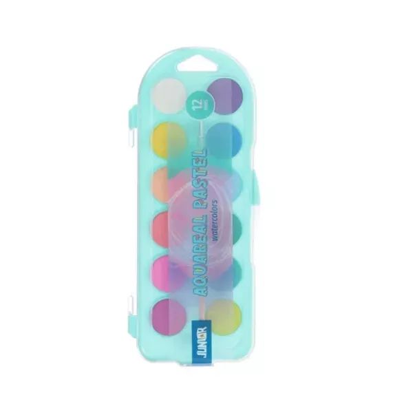 Junior: AquaReal pasztell vízfesték - 12 db-os akciós termékkép 1
