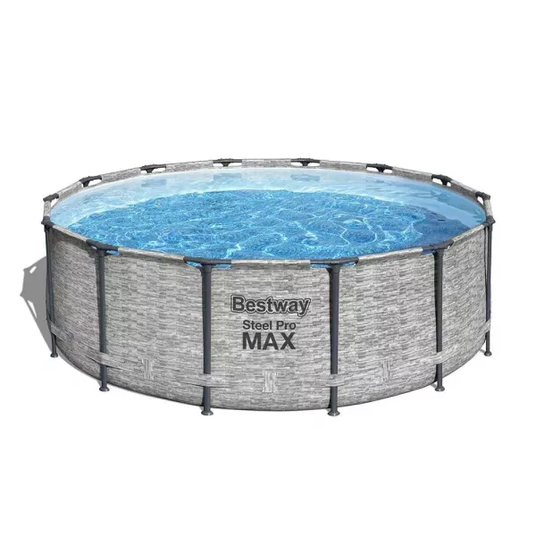 Bestway: Steel Pro Max kőhatású fémvázas medence szett - 427 x 122 cm