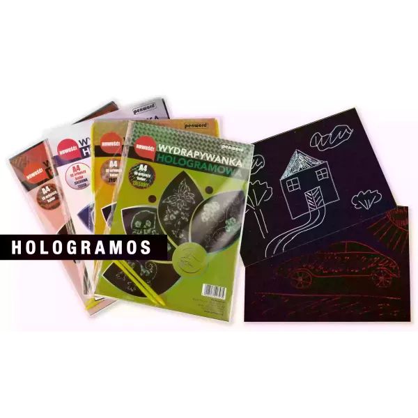Hologramos képkarc készlet - A4, 10 lapos akciós termékkép 1