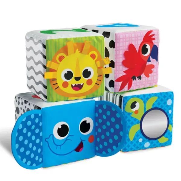 Kids Hits: Puha foglalkoztató kocka babáknak - Állatkert