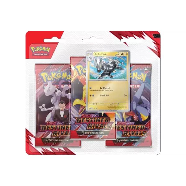 Pokemon - Scarlet &amp; Violet Destined Rivals 3 Blister Booster, angol nyelvű akciós termékkép 1