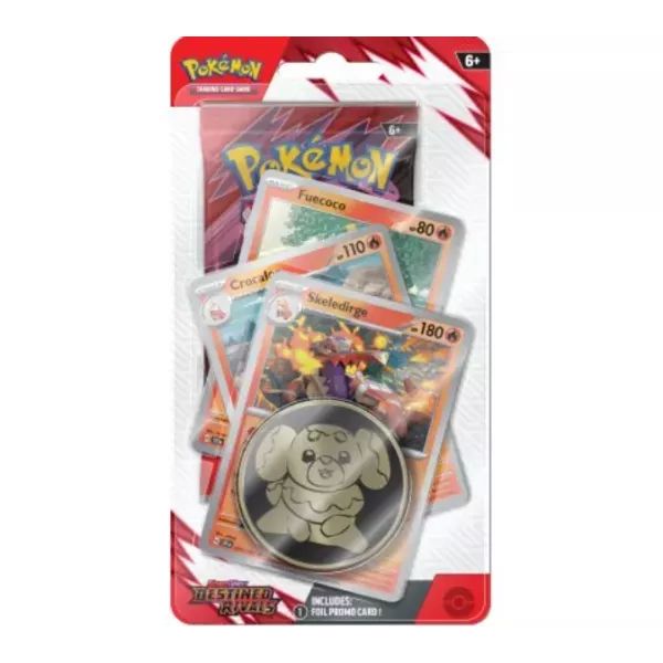 Pokemon - Scarlet &amp; Violet Destined Rivals Premium Checklane Blister: Skeledirge, angol nyelvű akciós termékkép 1