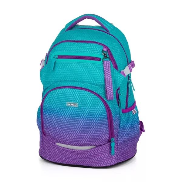 Oxy Ombre: Iskolai hátizsák - kék-pink akciós termékkép 1