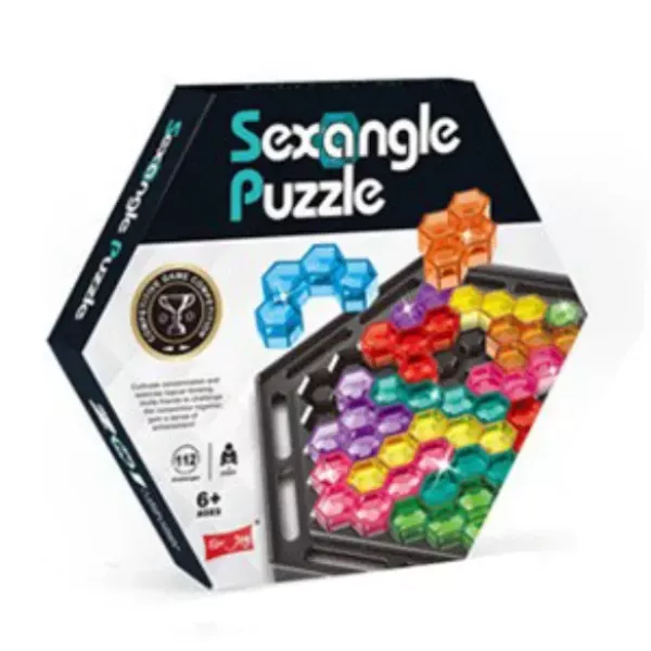 Juego de lógica tipo rompecabezas - hexagonal