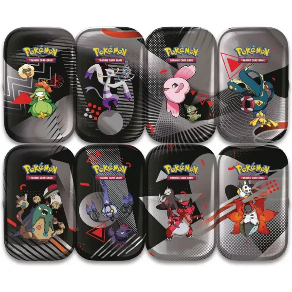 Pokémon: Mini metāla kārbiņa ar Pokémon Scarlet & Violet TCG produktiem