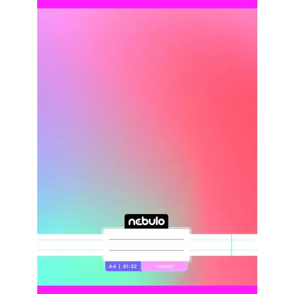 Monochrome és Gradient I. mintás vonalas füzet, A4 - többféle akciós termékkép 1