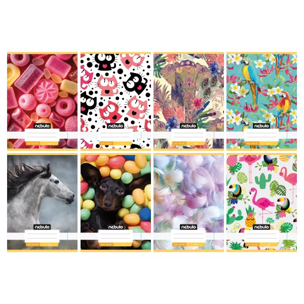 Cuaderno liso con lindos estampados - A5, varios tipos