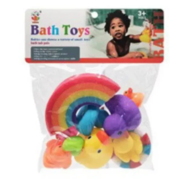 Paquet de canards de bain colorés - 6 pièces, variés