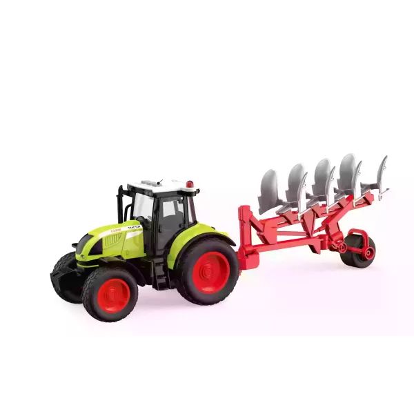 Hangot adó traktor ekével