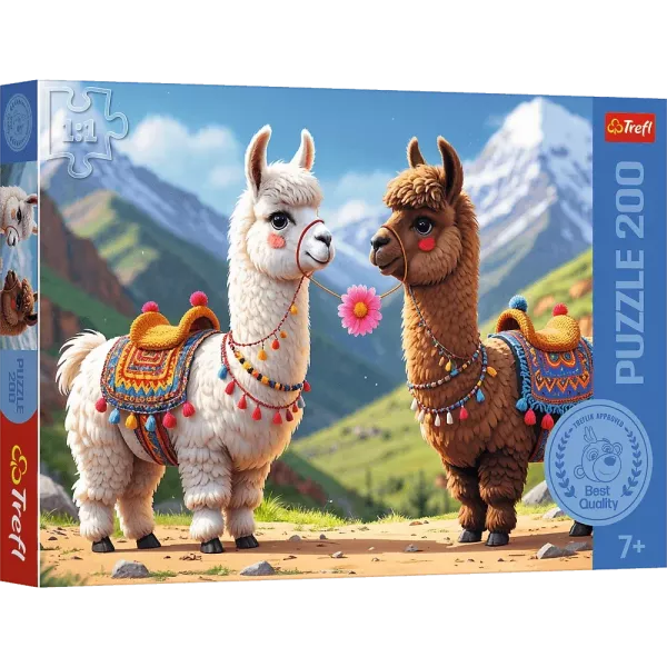 Trefl: Llamas de colores – rompecabezas de 200 piezas