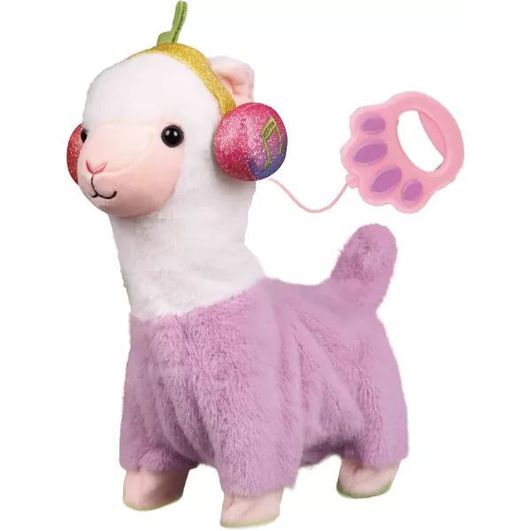 Hangvezérlésű plüss alpaka