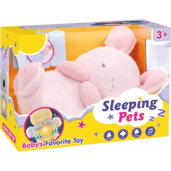 Altató plüss nyuszi fény- és hanghatásokkal